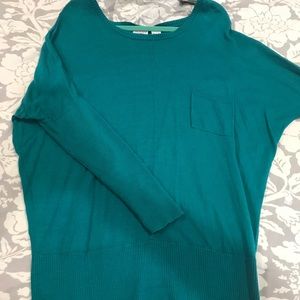 Teal sweater tunic